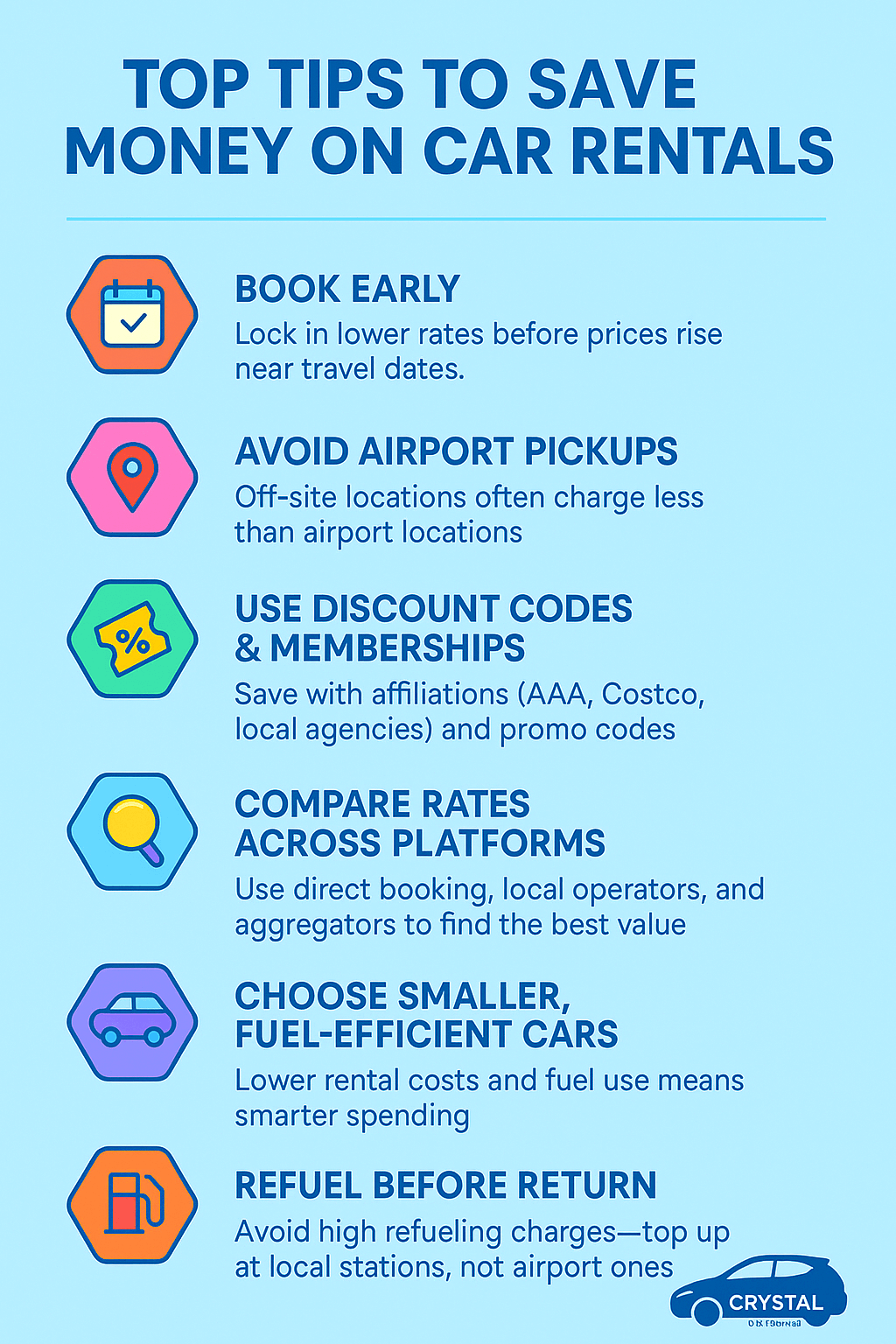 Infographic- Top tips for car rental